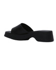 Lulamax Lydia Platform Sandal - Chunky Padded Sole, Versatile Design - Black