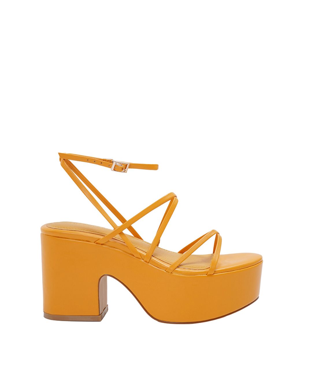 yellow サンダル HIGH HEEL PLATFORM L Lulamax Luna Platform Heel - High-Block Heel - Orange, Black