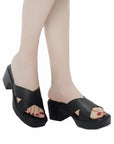 Lulamax Macie Platform Sandal - Chunky Padded Sole, Versatile Design - Pink