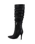 Maia Crinkled Knee High Boot