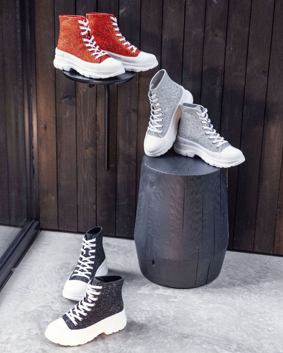Lulamax Josie Ankle Boot - Dimond Textile Surface - Sporty Chic - all colours