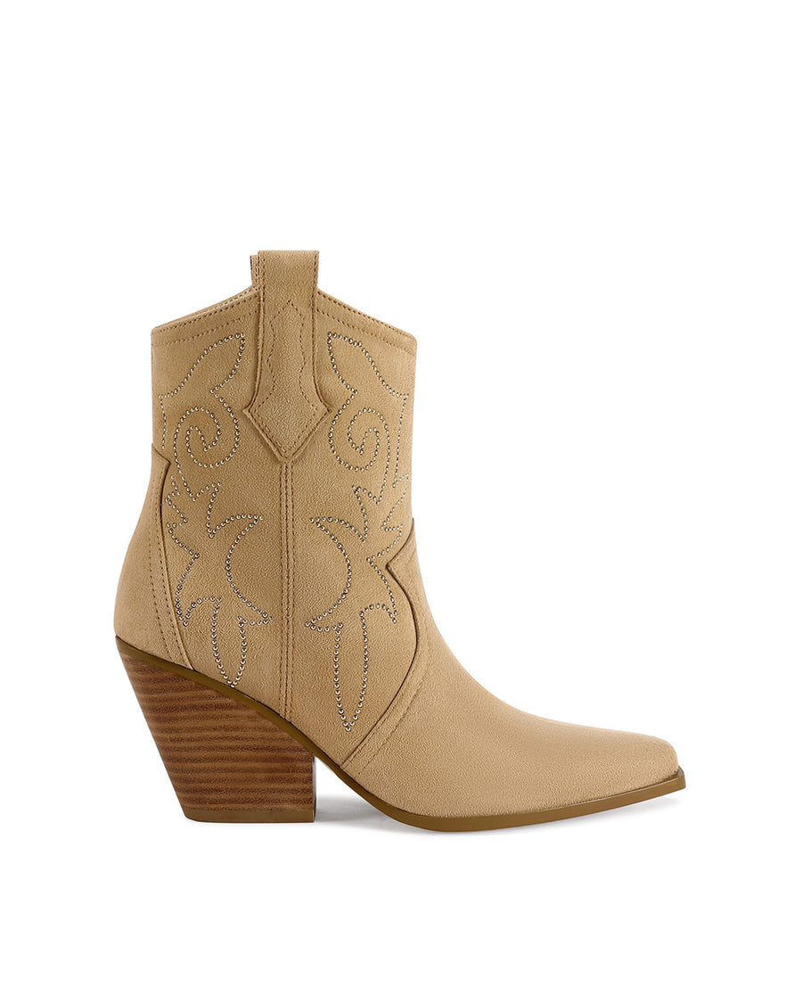 Western boots beige hotsell