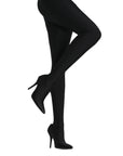 Lulamax Viola Pant Long Boot - Innovative Stretch Spandex - Black on Model