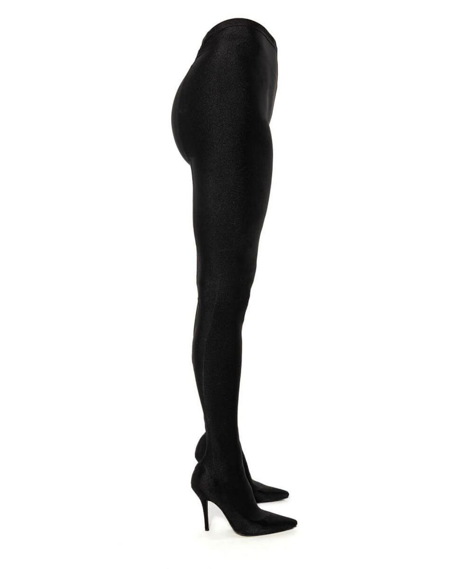 Lulamax Viola Pant Long Boot - Innovative Stretch Spandex - Black