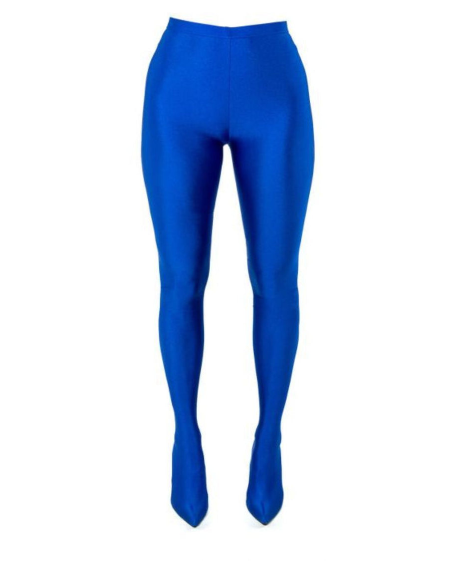 Lulamax Viola Pant Long Boot - Innovative Stretch Spandex - Blue
