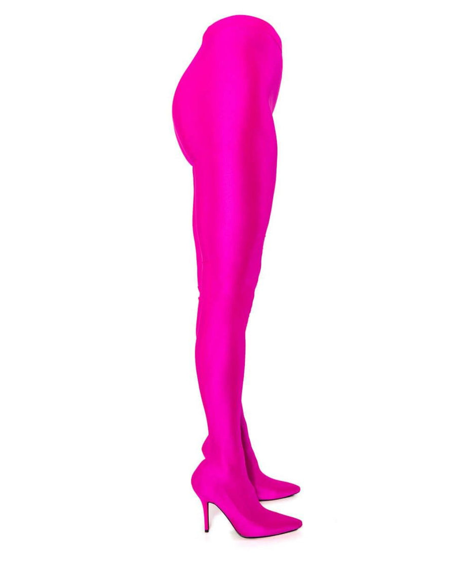 Lulamax Viola Pant Long Boot - Innovative Stretch Spandex - Fuchsia